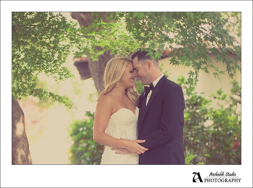 star leaves covering bride and groom vintage