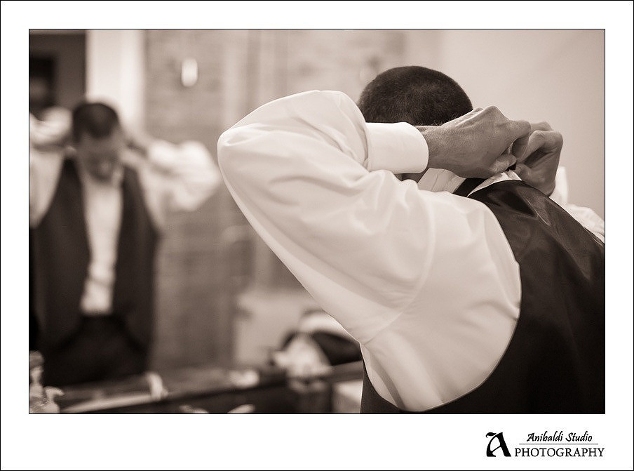 groom getting ready