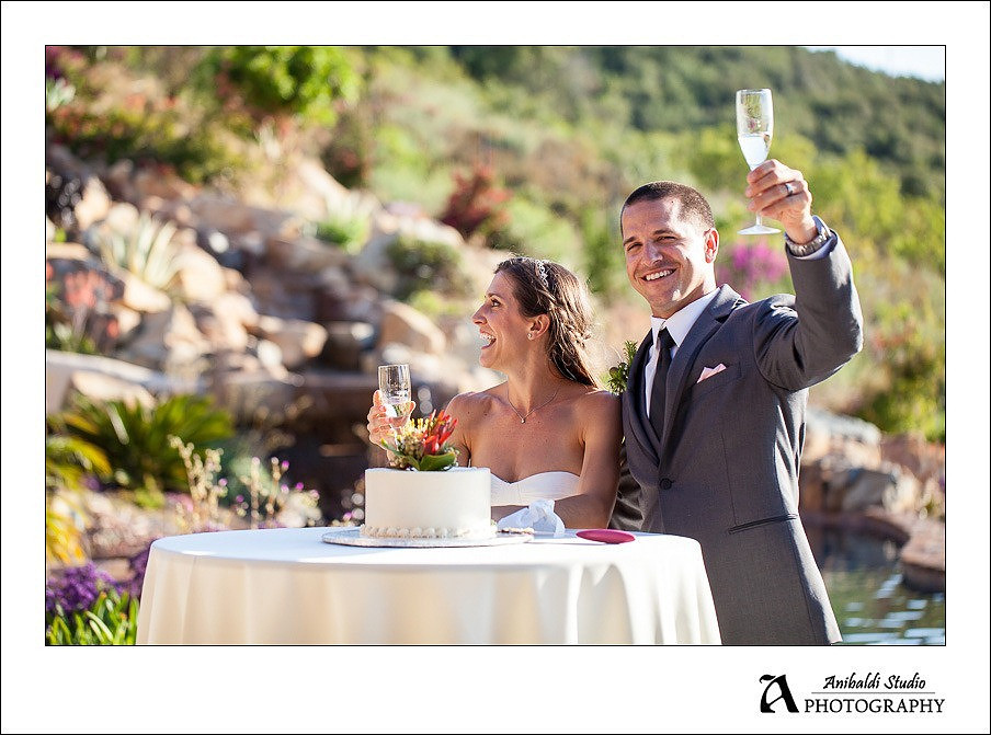 groom cheers salute