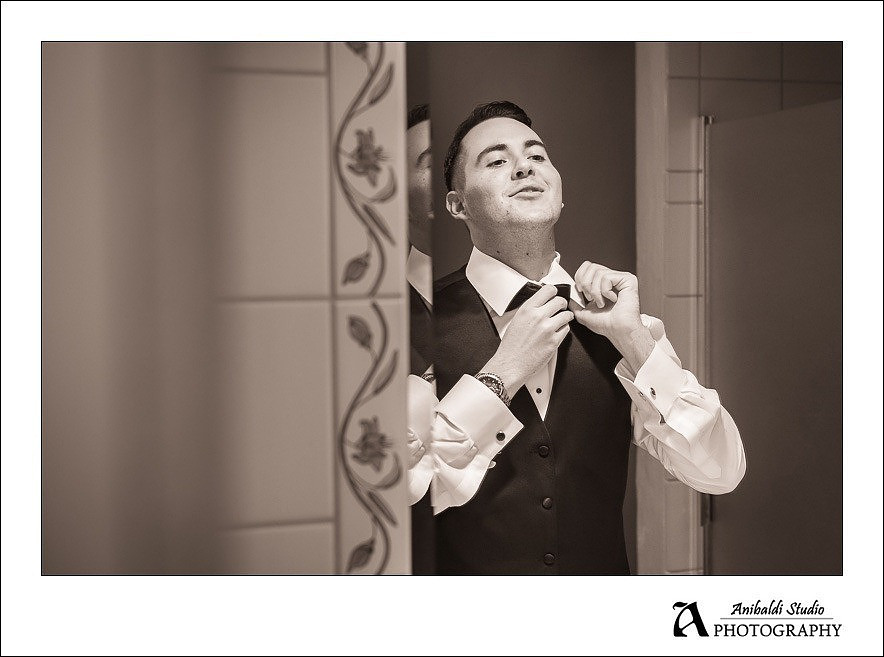 groom getting ready