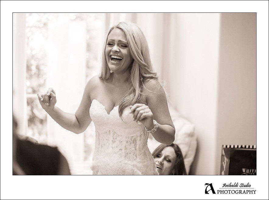 bride laughing