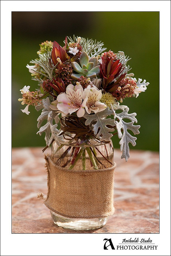 center peice with succulents