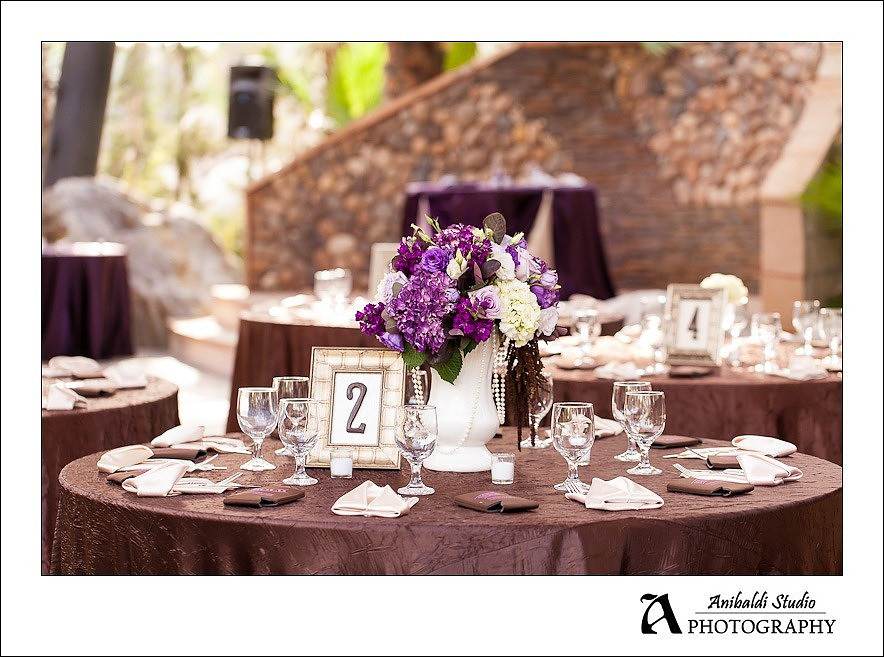 reception table setting