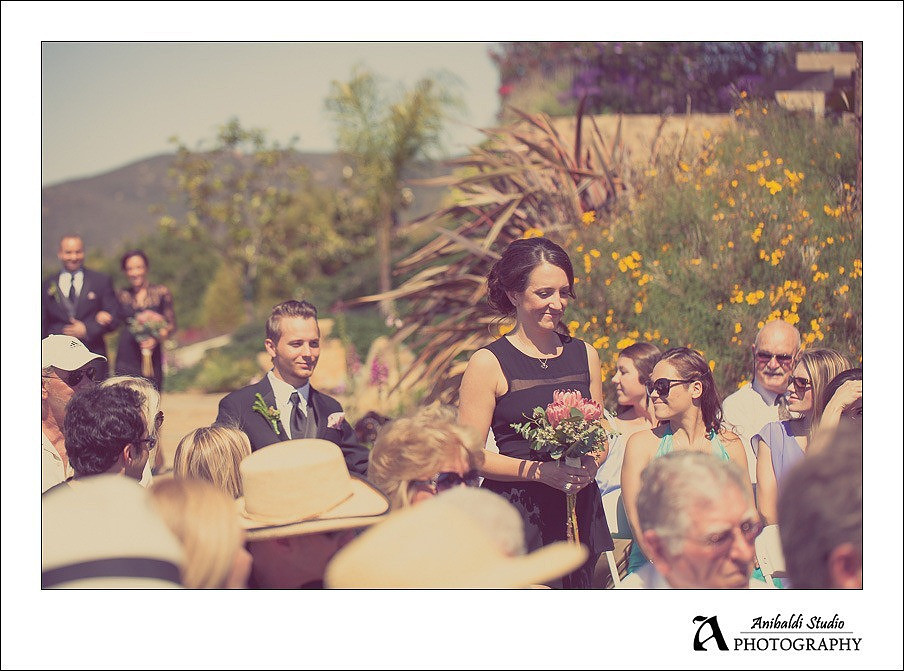 walking down the aisle maid of honor