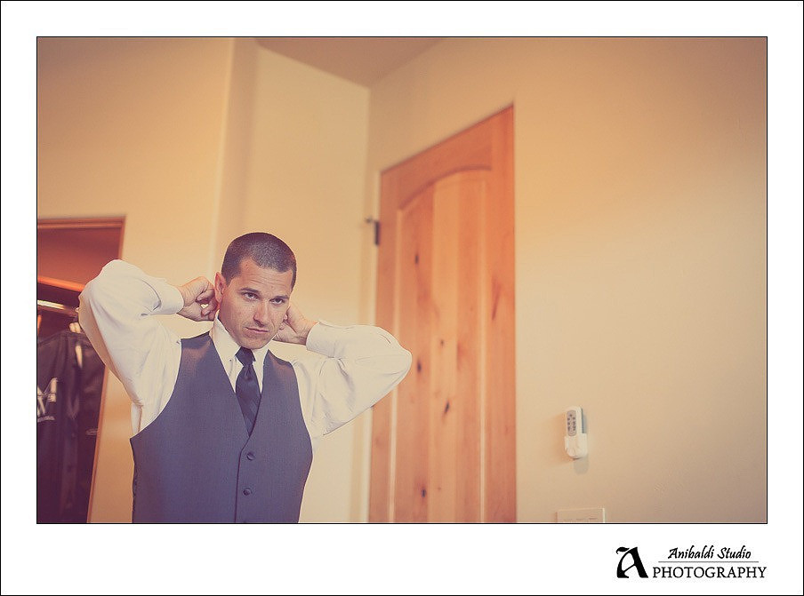 groom getting ready