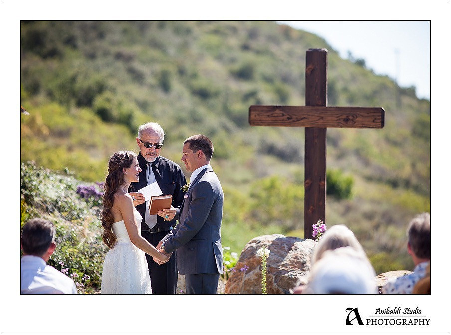 communion during outdoor ceremony