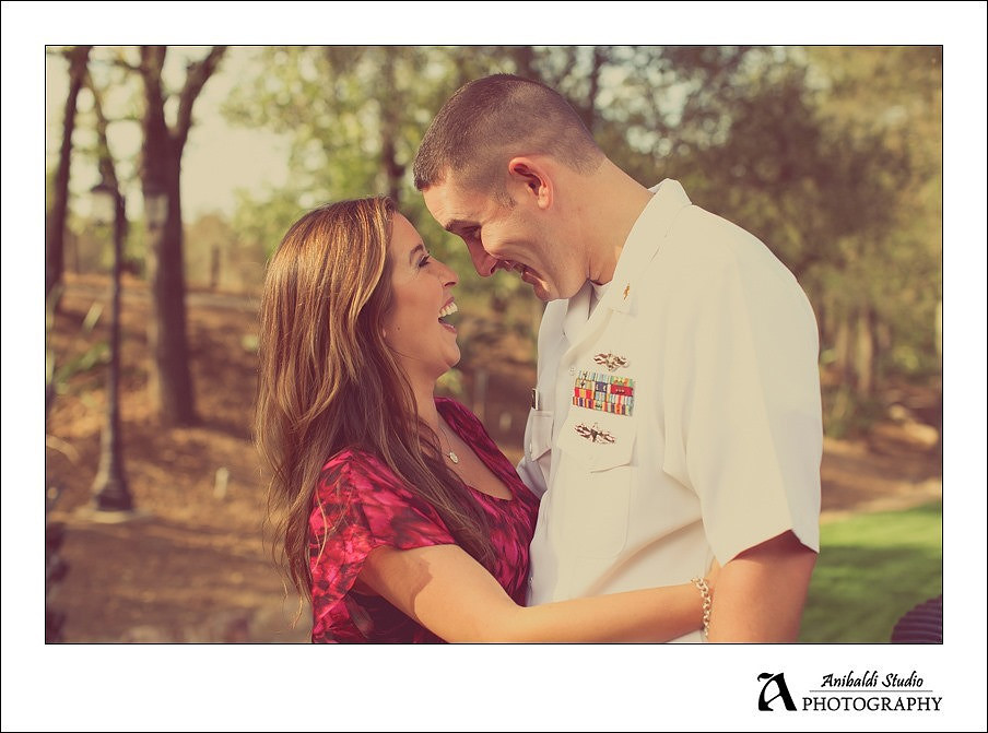 valley center engagement photo fun