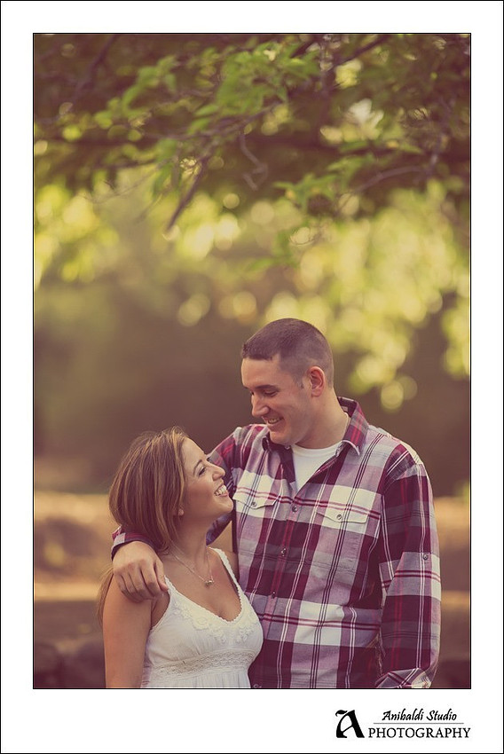 happy to be engaged couple