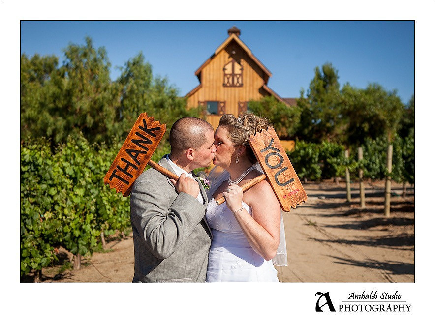 wedding picture at Longshadow Ranch Winery