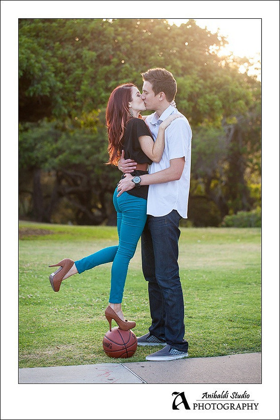 Basketball Engagement Photo